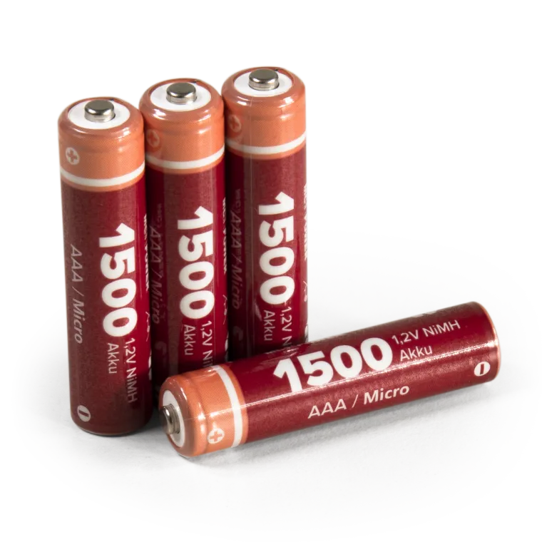 Micro-Akku McPower 1,2V, 1500, NiMH, Typ AAA, 4er-Pack
