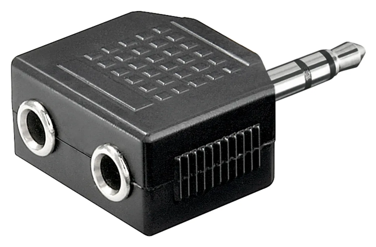 Kopfhörer-Adapter AUX, Klinke 3,5mm 1 zu 2