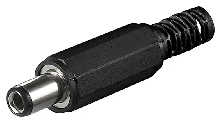 DC-Stecker mit Knickschutz