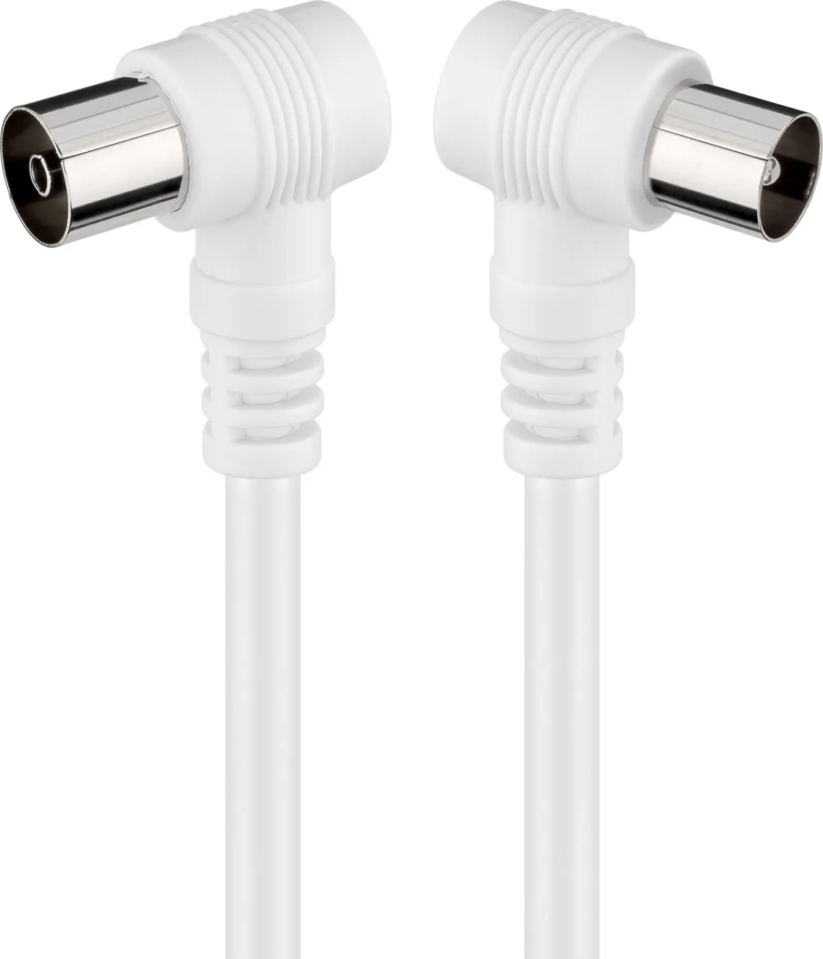 Gewinkeltes Antennenkabel (<70 dB), doppelt geschirmt