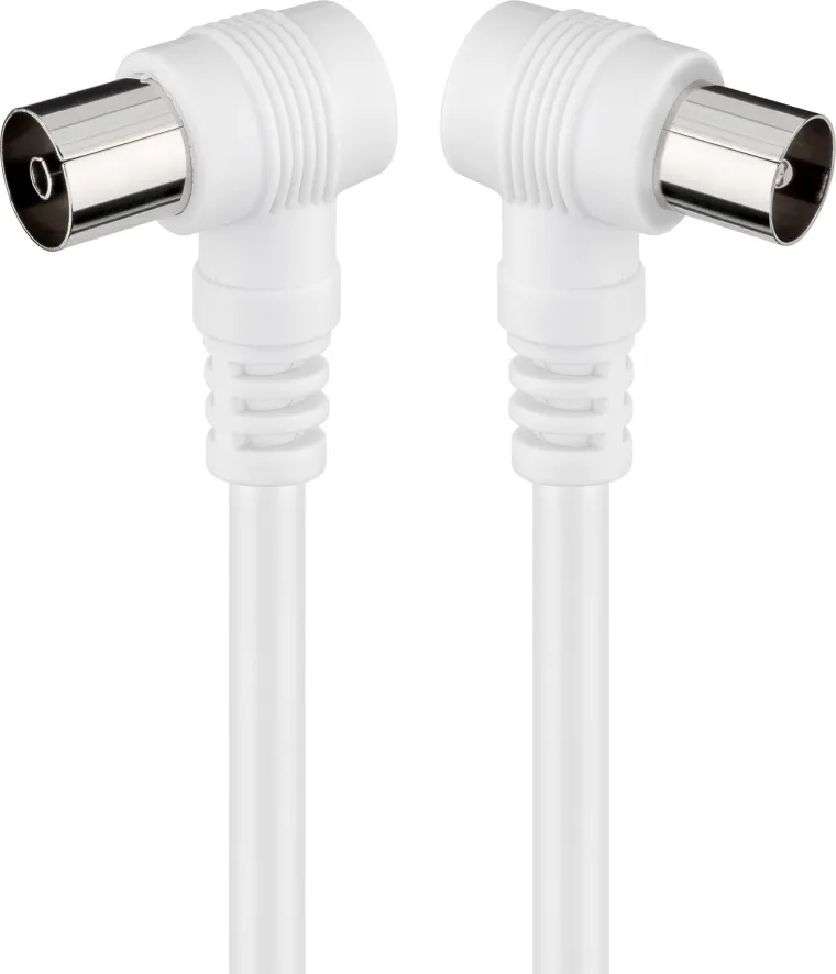 Gewinkeltes Antennenkabel (<70 dB), doppelt geschirmt