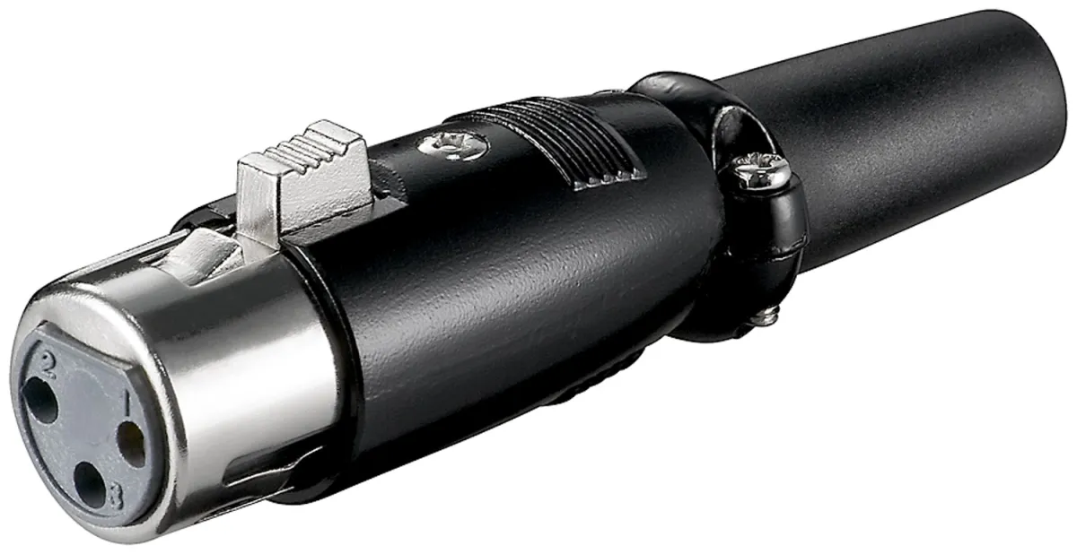 Mikrofonkupplung, XLR-Buchse (3-Pin)