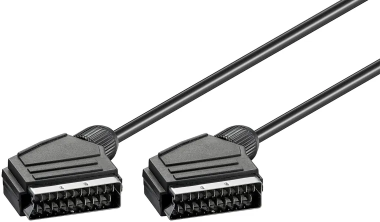 Scart-Verbindungskabel, vernickelt, ø mm