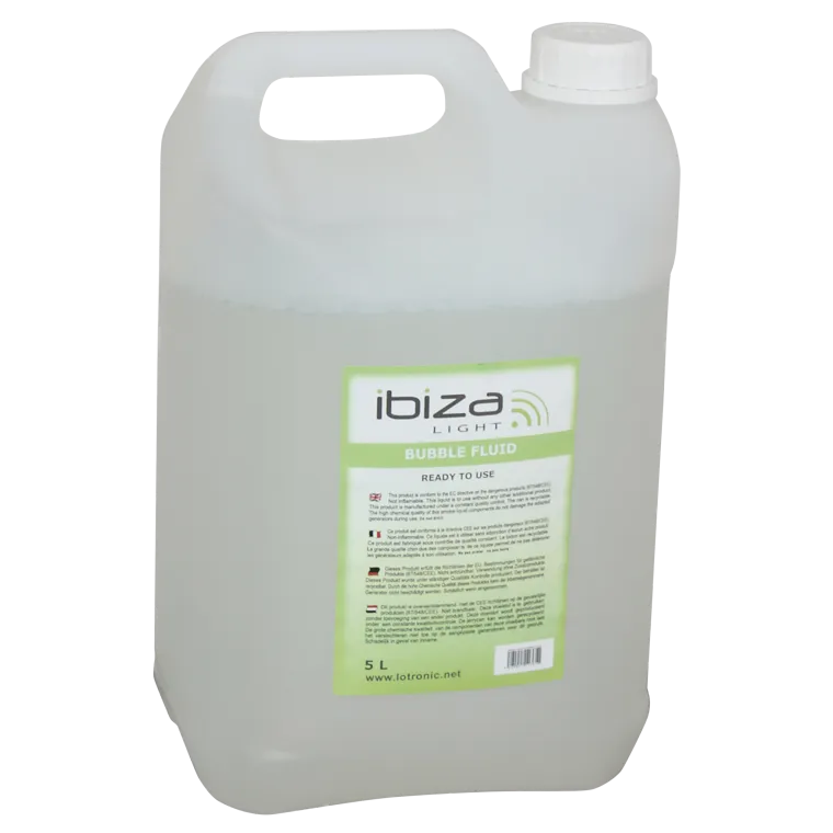 Seifenblasenfluid IBIZA "BLUBBLE5L", 5-Liter-Kanister, ungiftig, ohne Rückstände