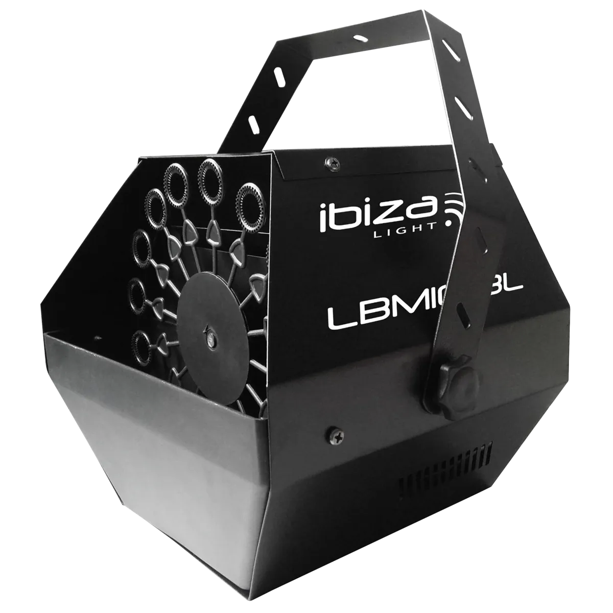 Seifenblasenmaschine IBIZA "LBM10-BL" 25W, mit Hängebügel