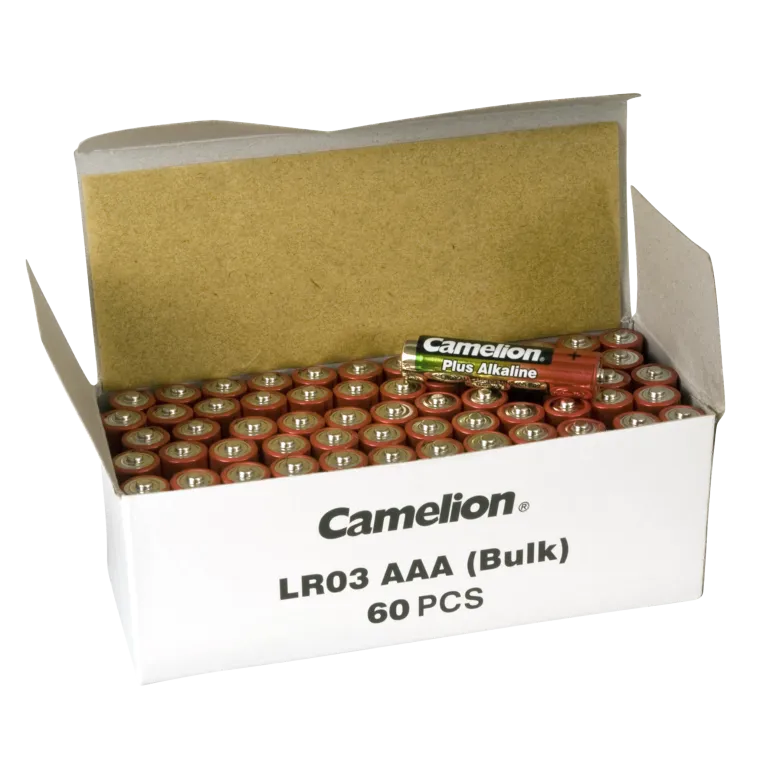 Micro-Batterie CAMELION Alkaline 1,5 V, Typ AAA, 60er-Pack