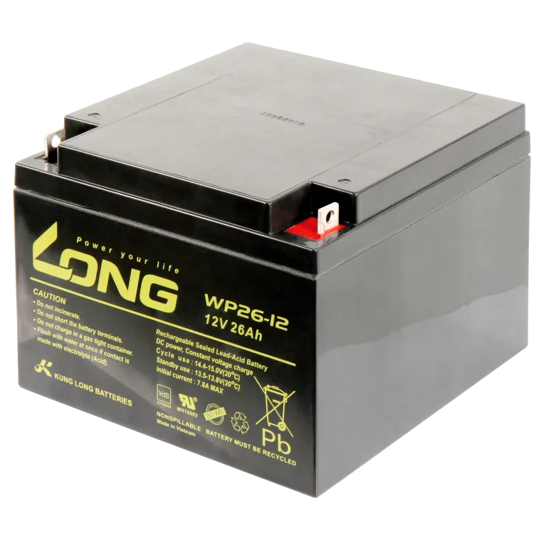 Bleiakku KUNG LONG "WP26-12" 12V/26Ah, VdS, 166x175x125mm, 9,53kg