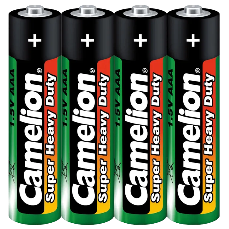 Micro-Batterie CAMELION Super Heavy Duty, 1,5 V, Typ AAA/R03, 4er-Pack