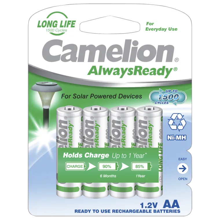 Mignon-Akku CAMELION 1,2V, 600mAh, Typ AA, NiMH, 4er-Blister