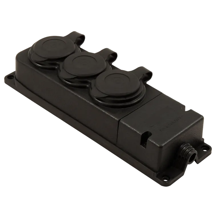 Verteiler-Steckdosenleiste 3fach, IP44