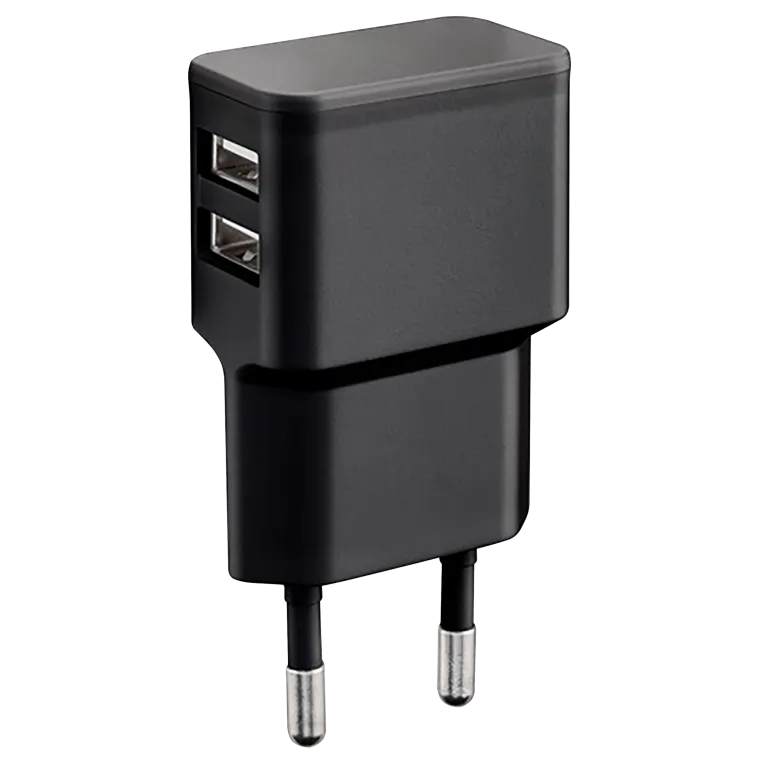 USB Ladegerät, 230V Netzteil, 2x USB-A, max. 5V/2,4A, 12 W