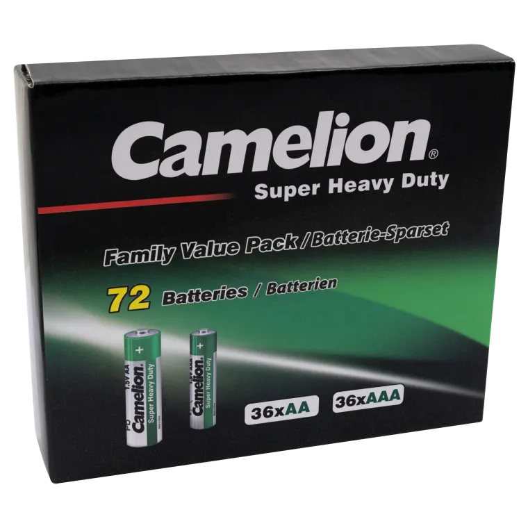 Familien Pack Super Heavy Duty 72Set, 36x AAA LR03 + 36xAA LR06