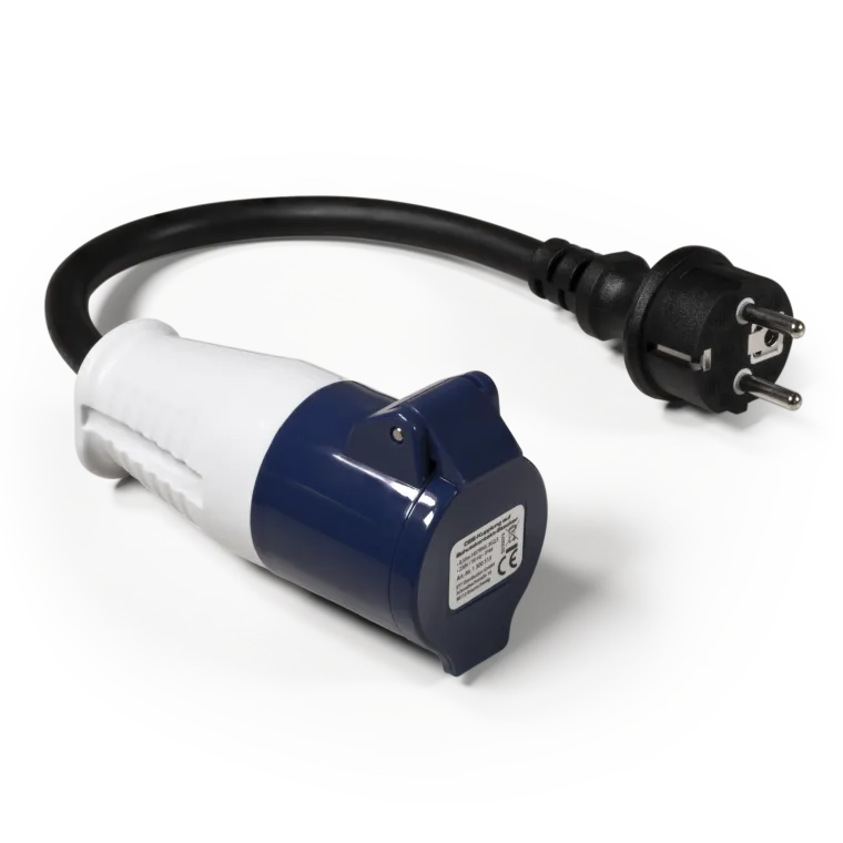 CEE-Kupplung auf Schutzkontakt-Stecker McPower, 0,35m H07RNG 3G2,5, 230V, IP44