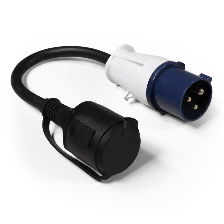 CEE-Stecker auf Schutzkontakt-Kupplung, McPower, 0,35m H07RNG 3G2,5, 230V, IP44