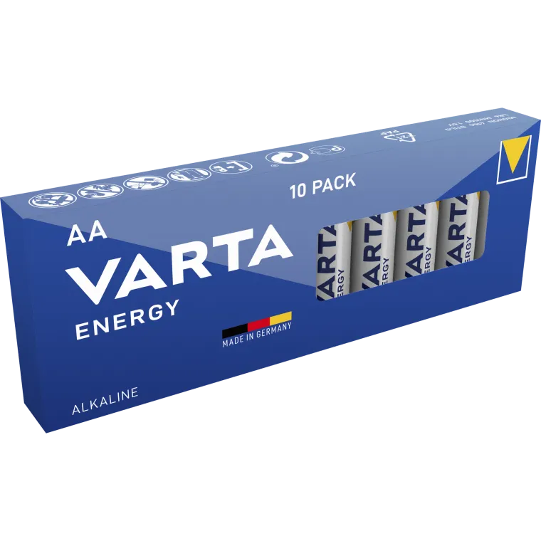 Mignon-Batterie VARTA "Energy" Alkaline, Typ AA, LR06, 1,5V, 10er Pack