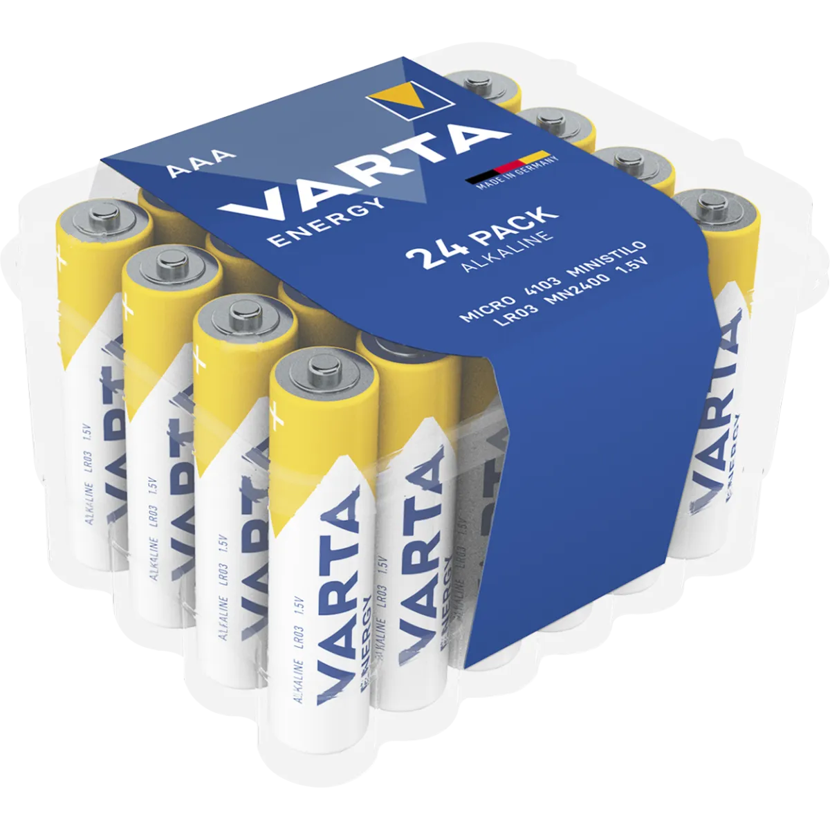 Micro-Batterie VARTA "Energy" Alkaline, Typ AAA, LR06, 1,5V, 24er Pack