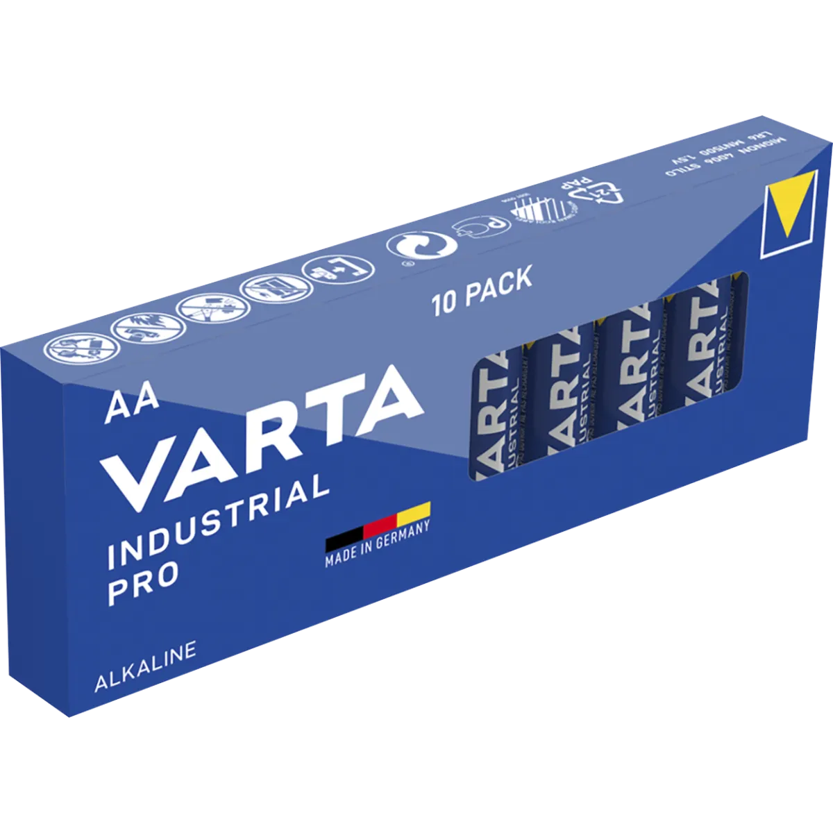 Mignon-Batterie VARTA "Industrial Pro" Alkaline, Typ AA, LR06, 1,5V, 10-Pack