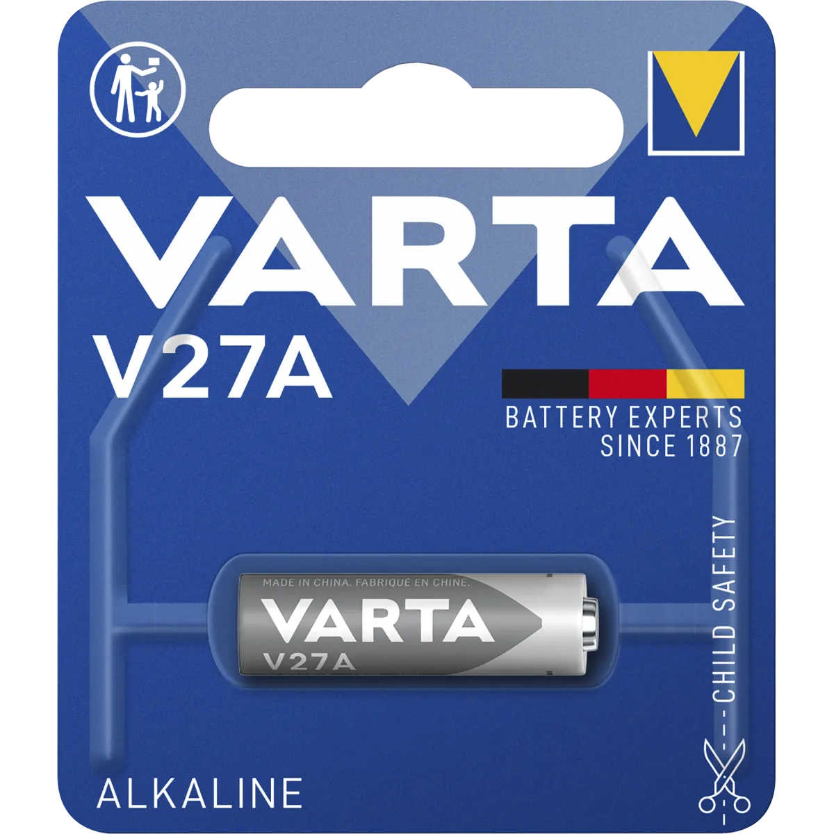 V27A-Batterie VARTA "Electronics" Alkaline, LR27, 12V