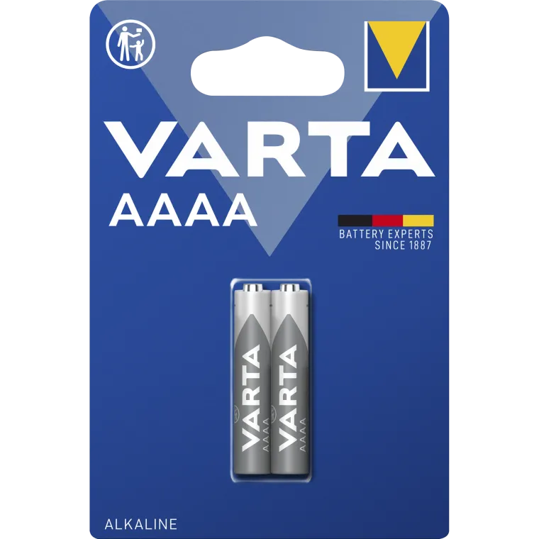 Mini-Batterie VARTA "Electronics" Alkaline, Typ AAAA, LR8D425, 1,5V, 2er-Pack