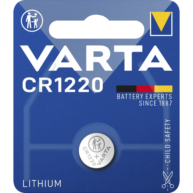 Lithium-Knopfzelle VARTA "Electronics" CR1220, 3V