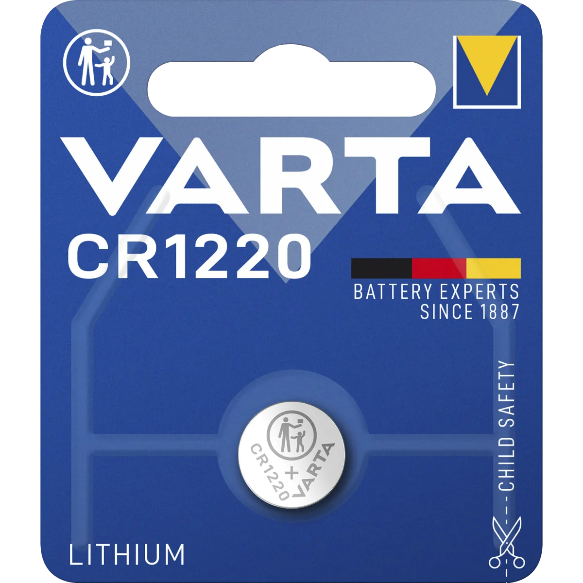 Lithium-Knopfzelle VARTA "Electronics" CR1220, 3V