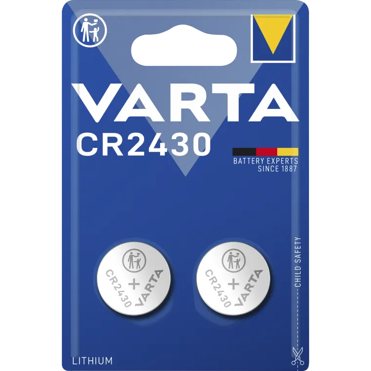 Lithium-Knopfzelle VARTA "Electronics" CR2430, 3V, 2er-Pack