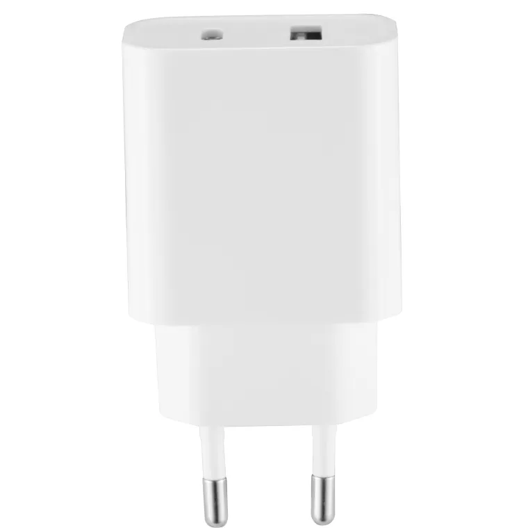 USB-Schnellladegerät McPower, 20W, 1x USB-C PowerDelivery, 1x USB-A