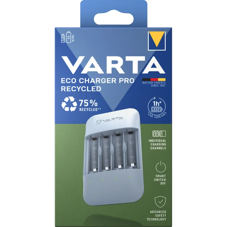 Universal Batterie-Ladegerät VARTA, Eco Charger Pro, für AA/AAA