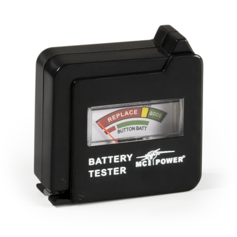 Batterietester McPower "EL-BT 6" für AAA, AA, C, D, 9 V Batterien