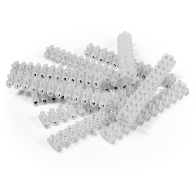 Lüsterklemme McPower, 12 Klemmen, 4,5mm², 5A, transparent, 10er-Pack