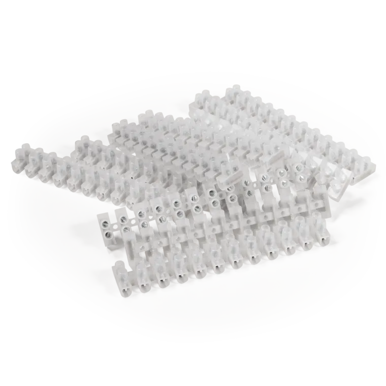 Lüsterklemme McPower, 12 Klemmen, 6,0mm², 10A, transparent, 10er-Pack