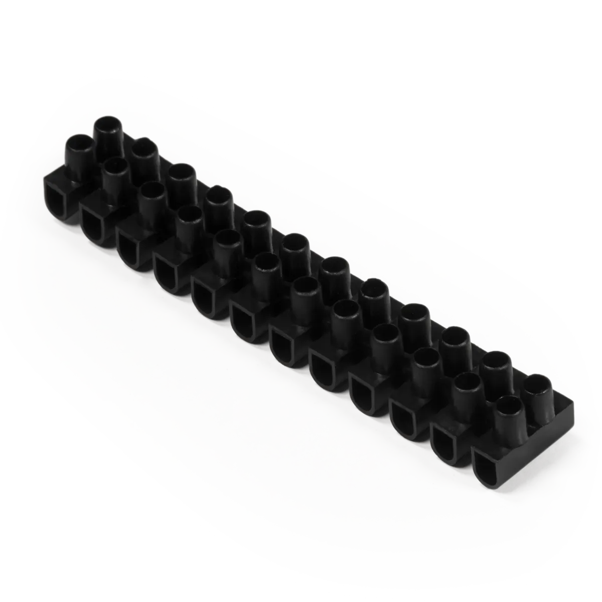 Lüsterklemme McPower, 12 Klemmen, 2,5mm², 3A, schwarz