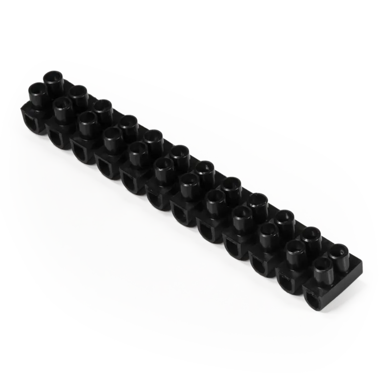 Lüsterklemme McPower, 12 Klemmen, 4,5mm², 5A, schwarz