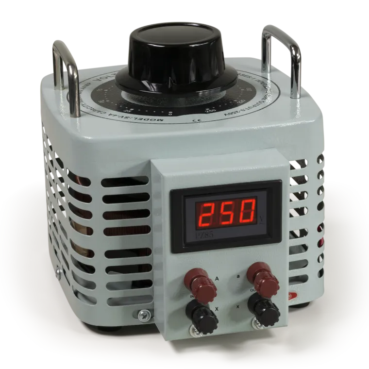 Ringkern-Stelltrafo McPower "V-4000 LED", 0-250 V, 4 A, 1.000 W, NICHT galvanisch getrennt