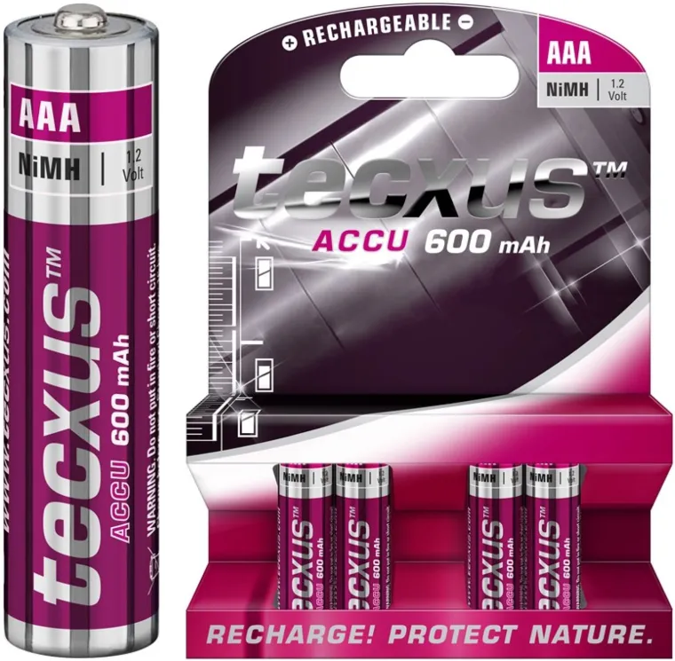 AAA (Micro)/HR03 Akku - 600 mAh, 4 Stk. Blister