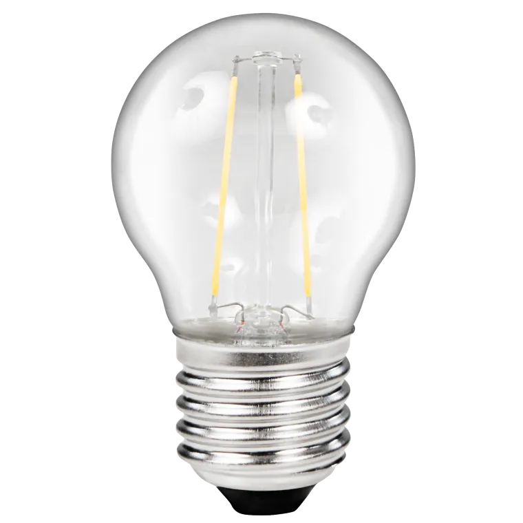 LED Filament Tropfenlampe McShine "Filed", E27, 2W, 260Lm, warmweiß, klar