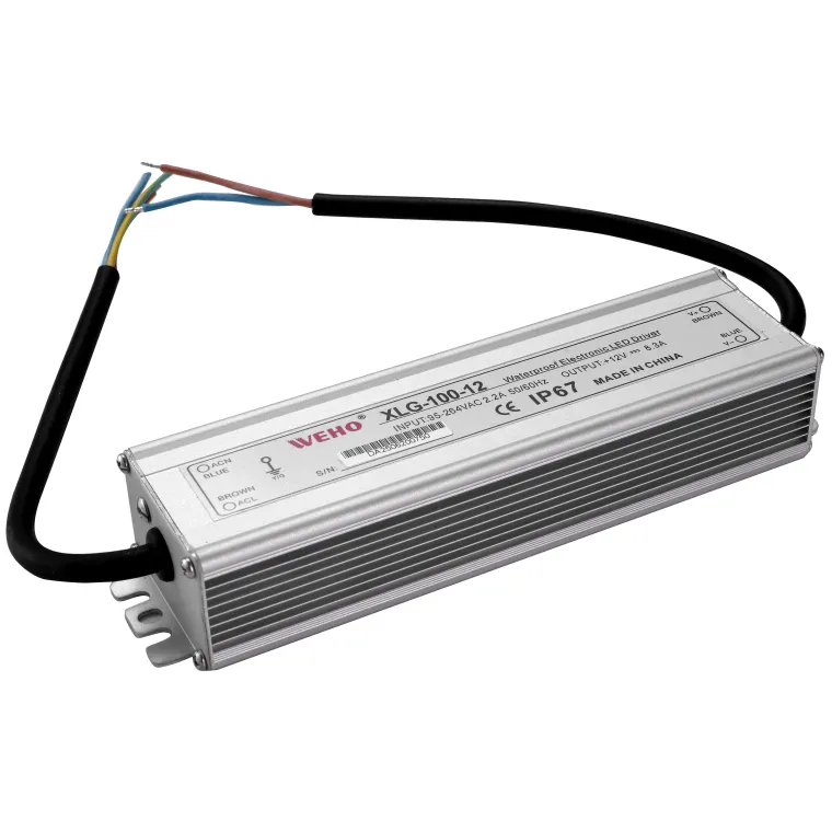 LED-Trafo McShine, elektronisch, IP67, 1-100W, Ein 85~264V, Aus 12V, wasserfest