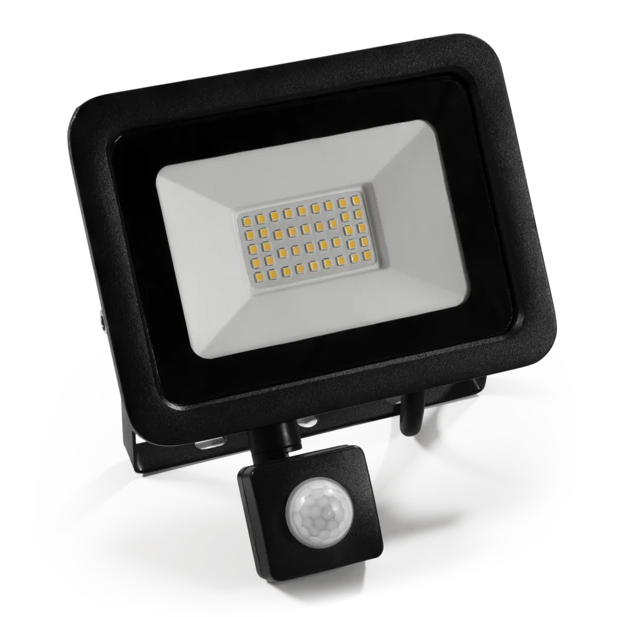 LED-Außenstrahler McShine "Slim" 30W, 2250lm, IP66, 4000K, Bewegungsmelder