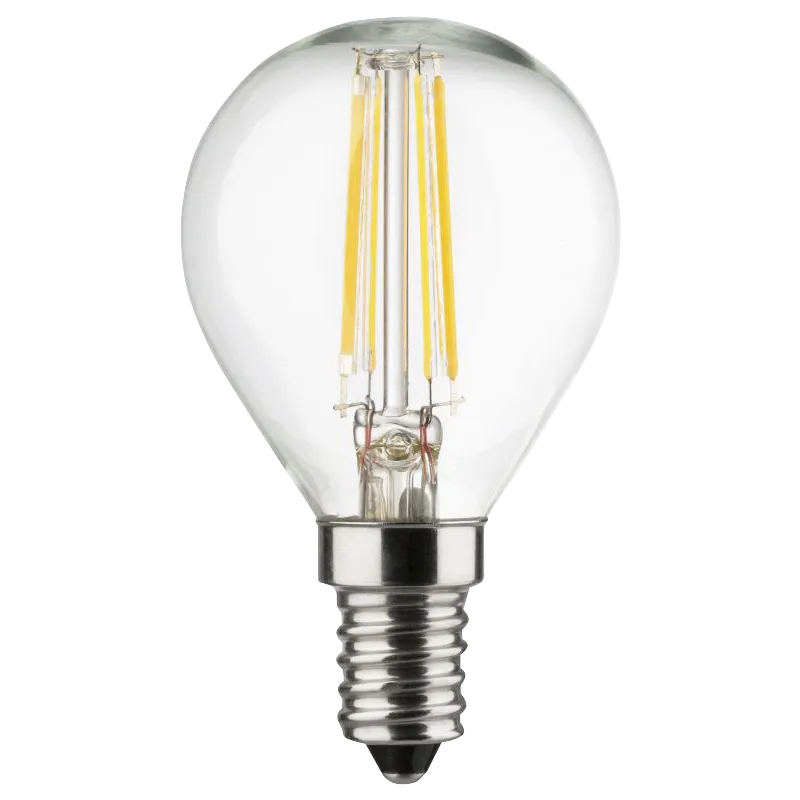LED Filament Tropfenlampe, E14, 4W, 470lm, 2700K, warmweiß, 3er Set