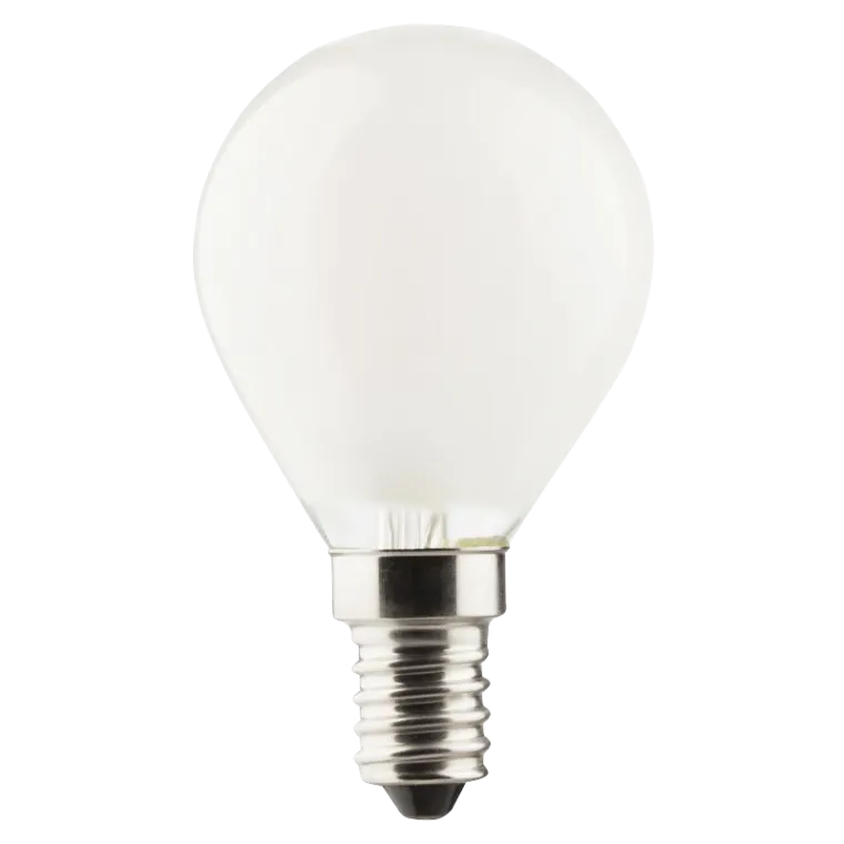 LED Filament Tropfenlampe, E14, 4W, 470lm, 2700K, warmweiß, matt, 3er Set