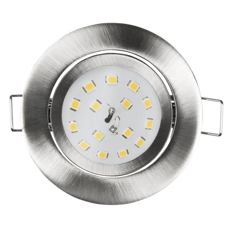 LED Einbauleuchte McShine "Slim" 82x27mm, 5W, 400lm, 3000K, Edelstahl gebürstet