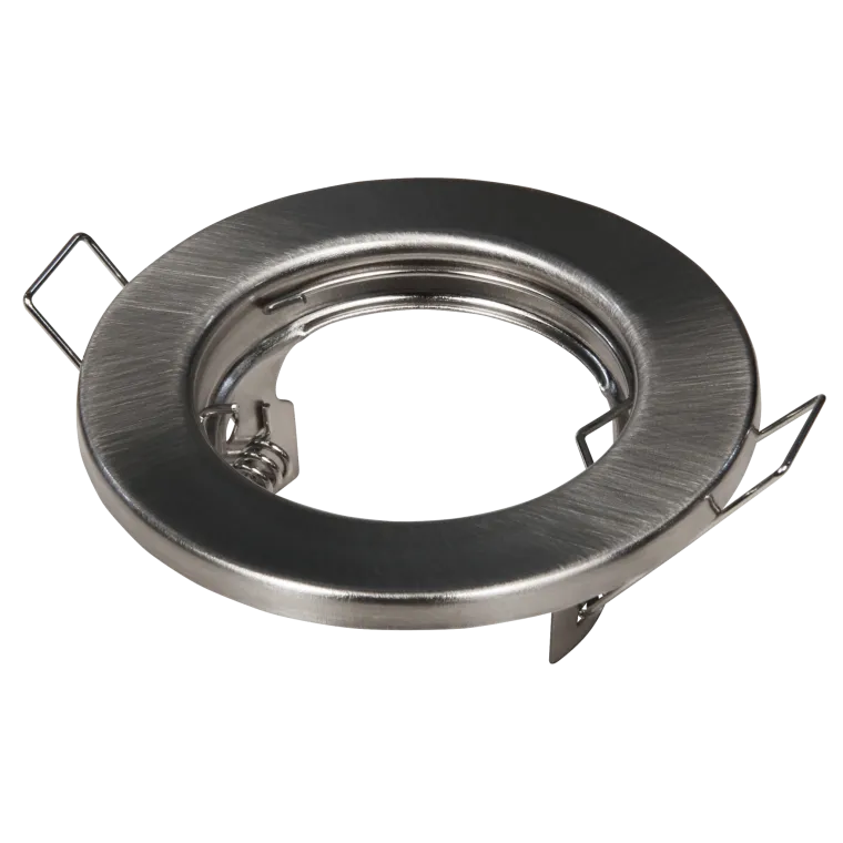 Einbaurahmen McShine "ER-80" Edelstahl gebürstet, Ø80mm, starr