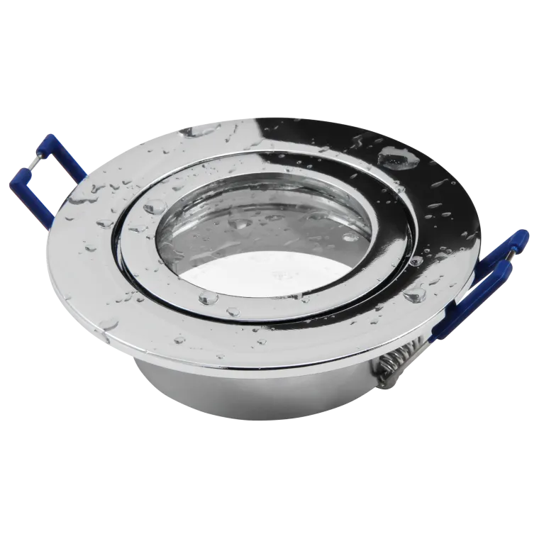 Einbaurahmen McShine "DL-54" rund, Clip-Verschluss, IP44, Chrom