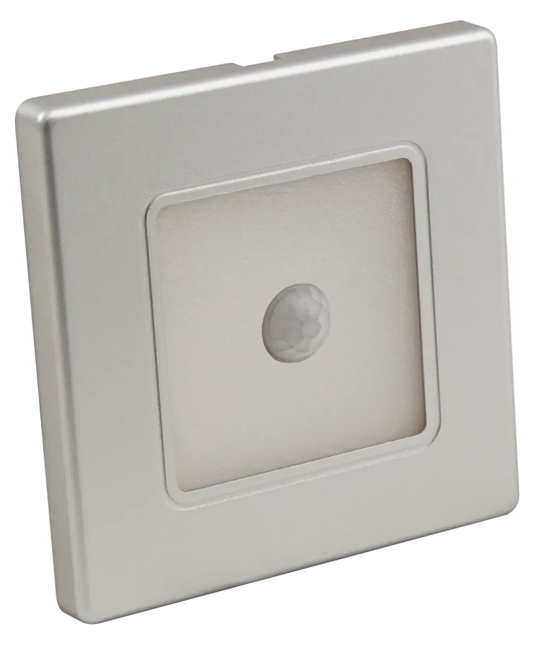 LED-Wand-Einbauleuchte McShine "LWE-86SB" 2W, 150lm, warmweiß, silberner Rahmen