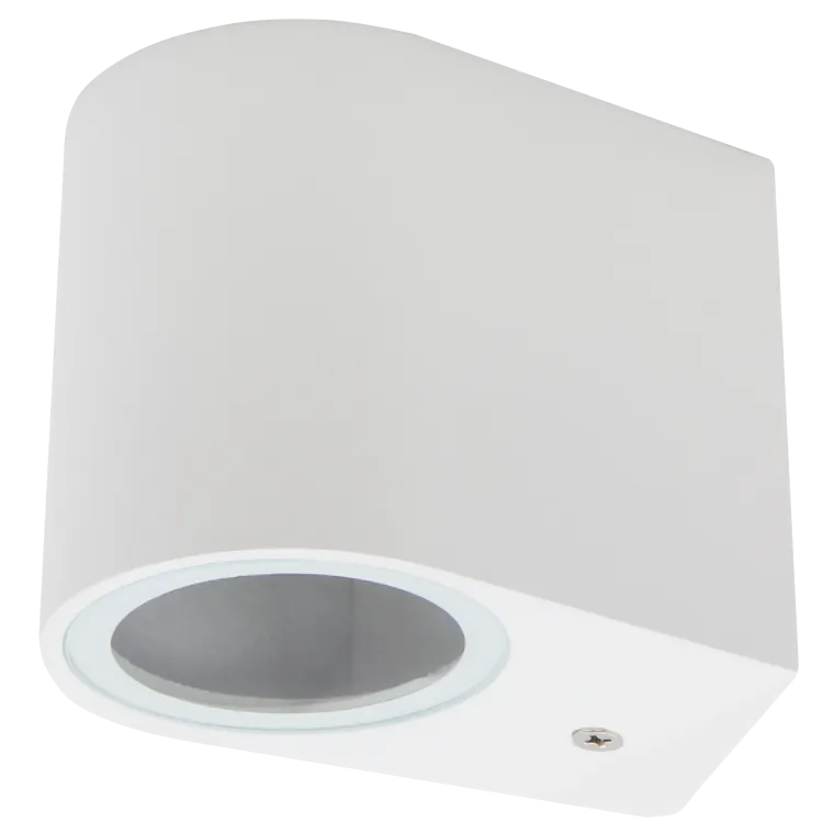 Wandleuchte McShine "Oval-W" weiß, IP44, 1x GU10, Aluminium Gehäuse
