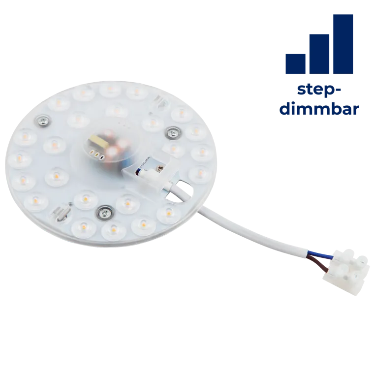 LED-Modul McShine, Umrüstsatz mit Magnethalterung, Ø12,5cm, 12W, 1050lm, 4000K