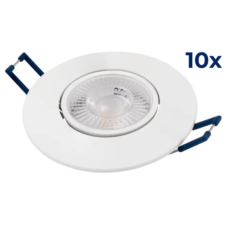 LED-Einbauleuchte McShine "EL-313C" 4,5W, 450lm, CCT 3000-4000-6000K, 10er-Pack