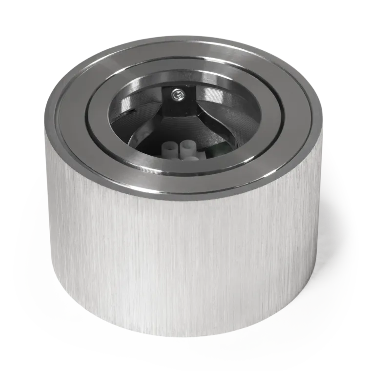 Aufbaurahmen McShine "KL-10" rund, schwenkbar, Edelstahl, ØxH 80x50mm