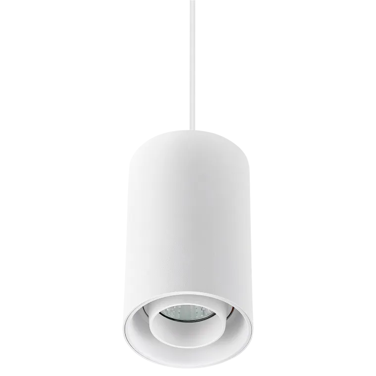 GU10 Strahler "Chloe", 250V, IP20, 80x130mm, rund, weiß