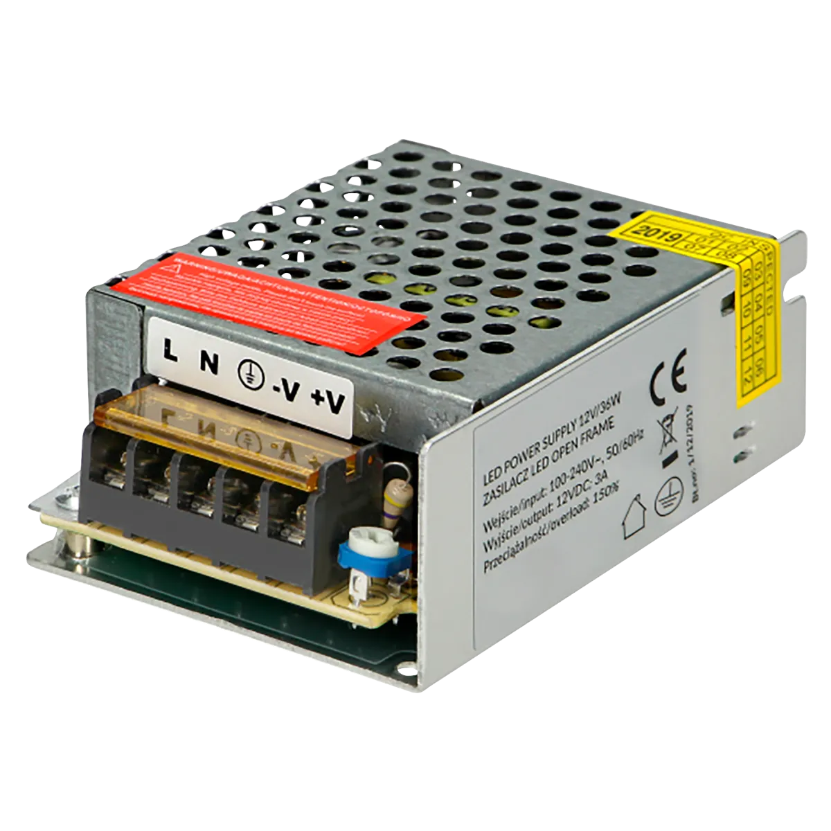 Netzgerät mit offenem Rahmen, 35W, 12V, IP20